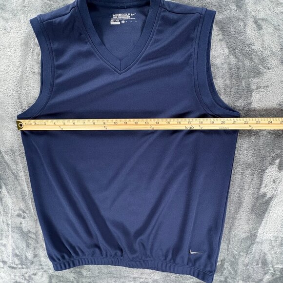 Nike Golf Tour Performance Vest Men M Blue Dri-Fit Sleeveless Pullover MINT - Picture 5 of 8
